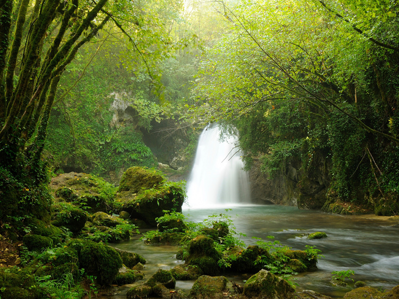 Il laghetto di S. Benedetto e il fiume Aniene